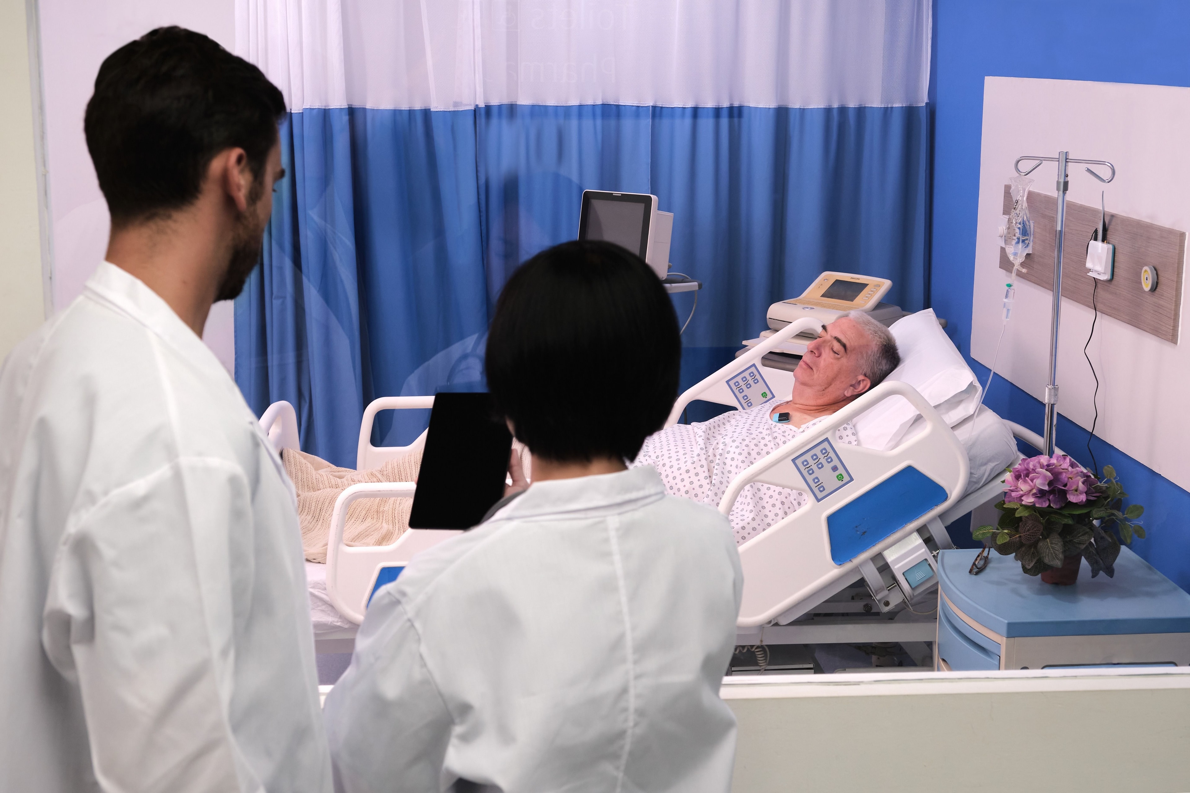 Respiree enterprise app showing longitudinal trends monitored by the clinical team