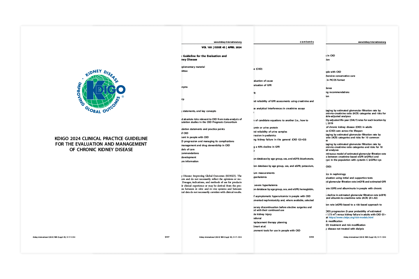 Imagen de un documento: Ecuación de riesgo de insuficiencia renal (KFRE) en las directrices de KDIGO.