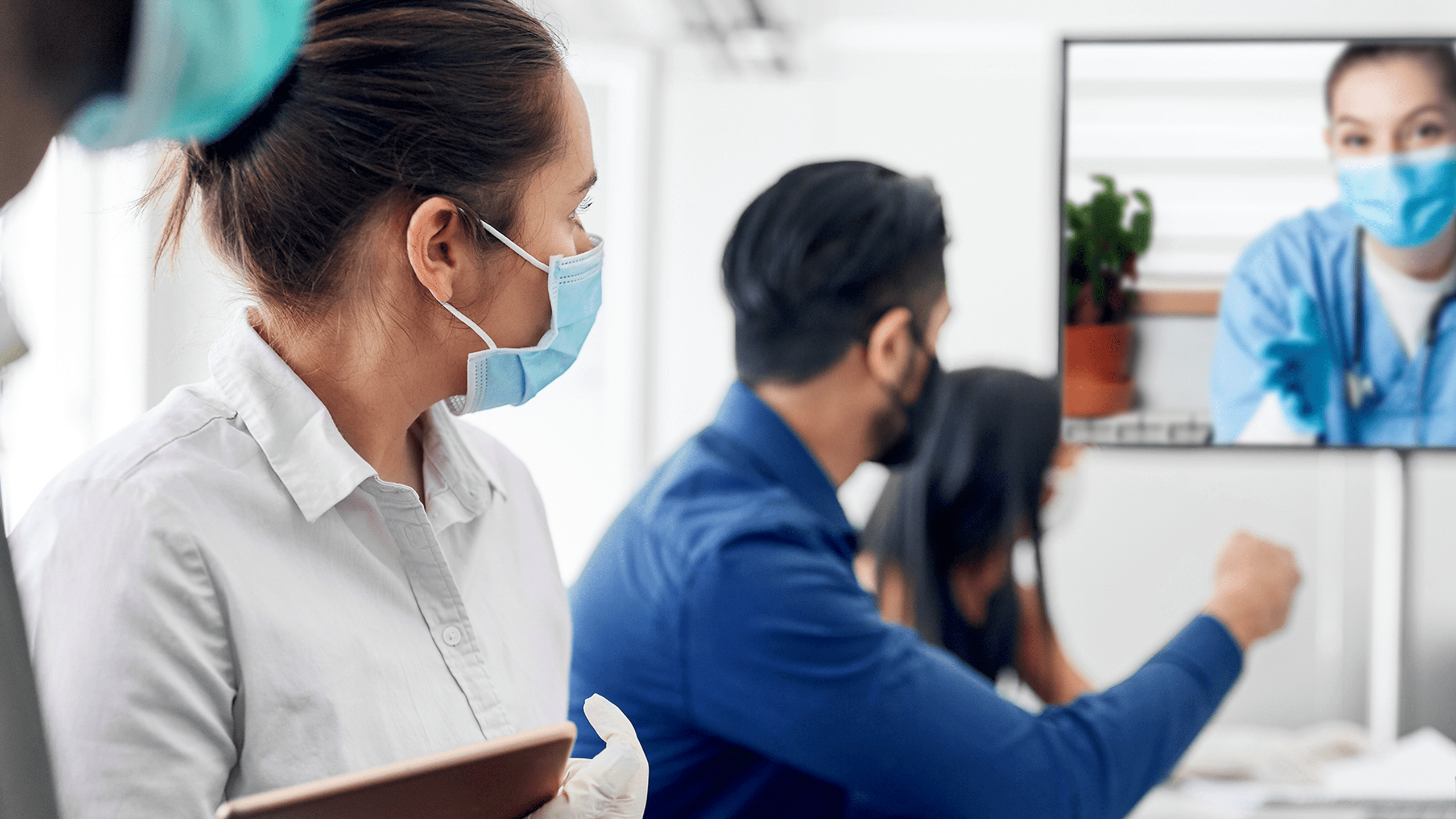 Virtual collaboration with a physician